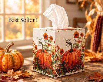 Fall Tissue Box Cover: Fall Accent Decoration