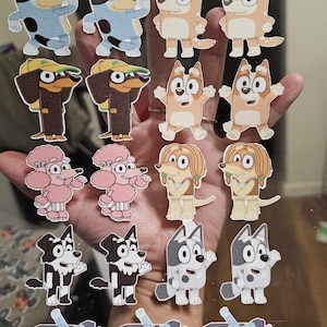 Bluey and friends edible images