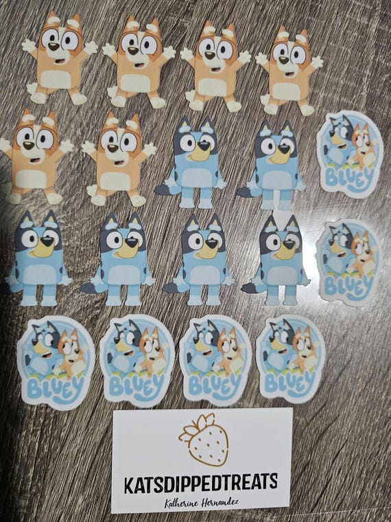 Bluey edible images precut