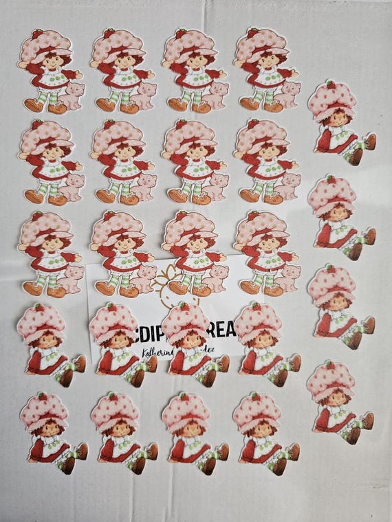vintage strawberry shortcake edible images