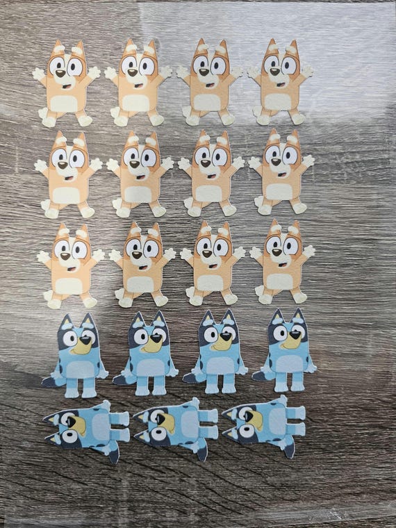 Bluey edible images precut