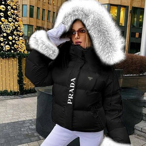 Vintage prada puffer jacket clearance
