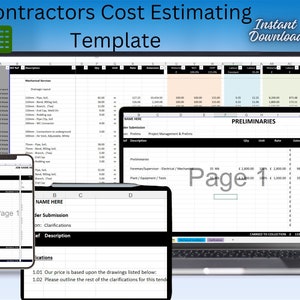 Pricing Template For Construction Contractors Estimating Spreadsheet Fully Automated Quotation Template For Construction Projects In Excel