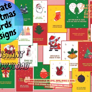 Kerst afdrukbare kaarten ontwerpen SVG Kerst warme wensen ontwerpen kaarten feestelijke kaarten Kerst postkaarten Cheer ontwerpen SVG feestelijke kaarten