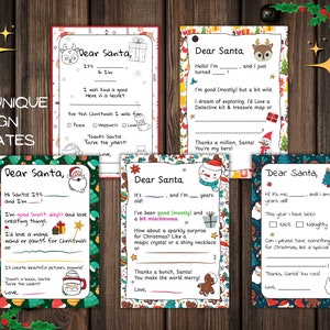 Cartas Para Niños A Santa 5 Plantillas Carta Para Imprimir A Santa Para Colorear Cartas A Santa Cartas De Navidad Regalos Para Niños Deseos Deseos Para Niños