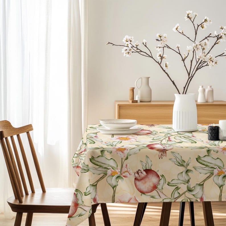 Red Pomegranate Tablecloth - Thumbnail 5