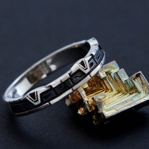 StarGate Ring aus Sterlingsilber, Gesamte Länge mit Muster für Sie