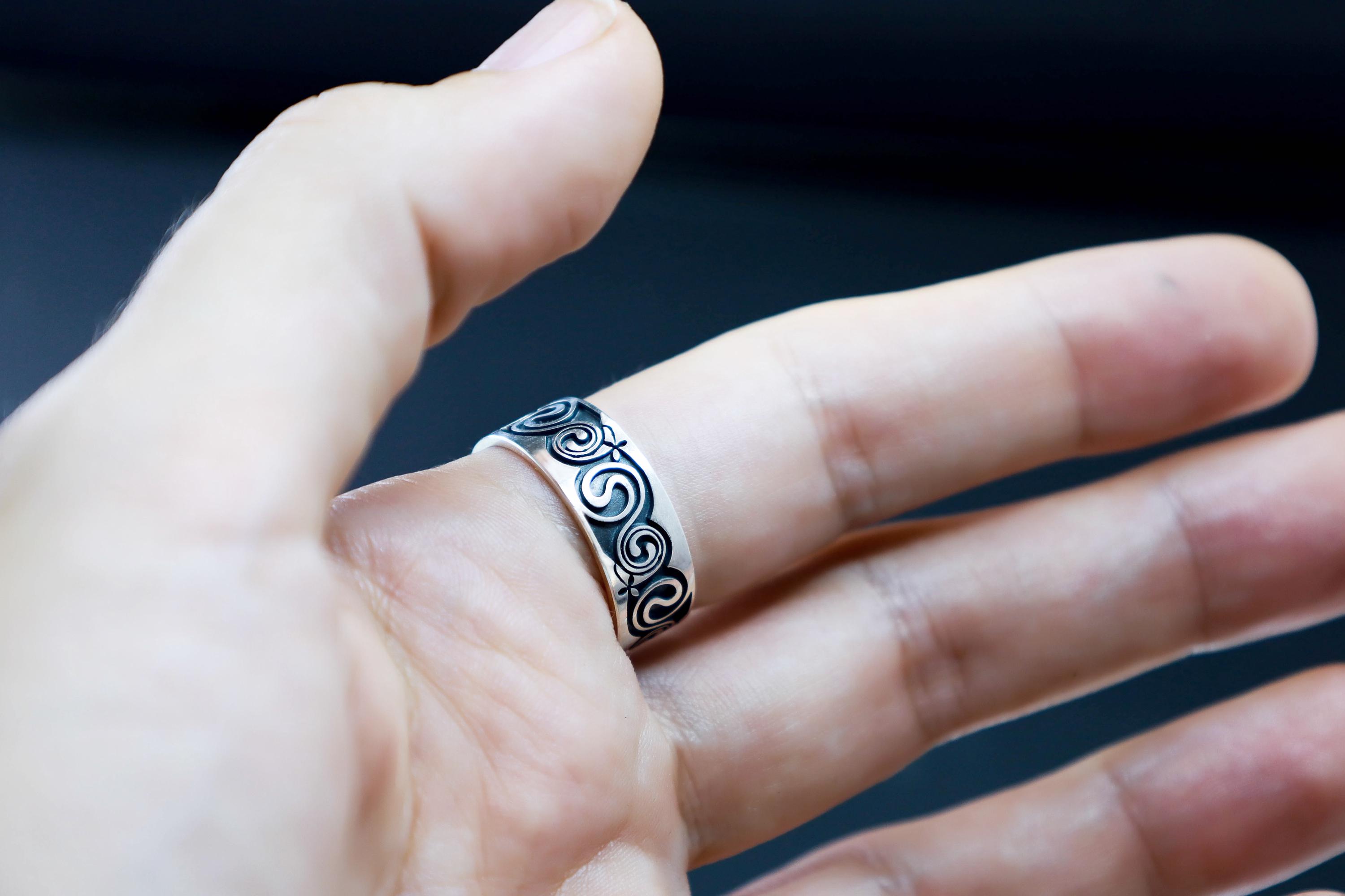 Celtic Irisch Ring SULIS 7 Mm Keltischer Knoten Silber - Celtic