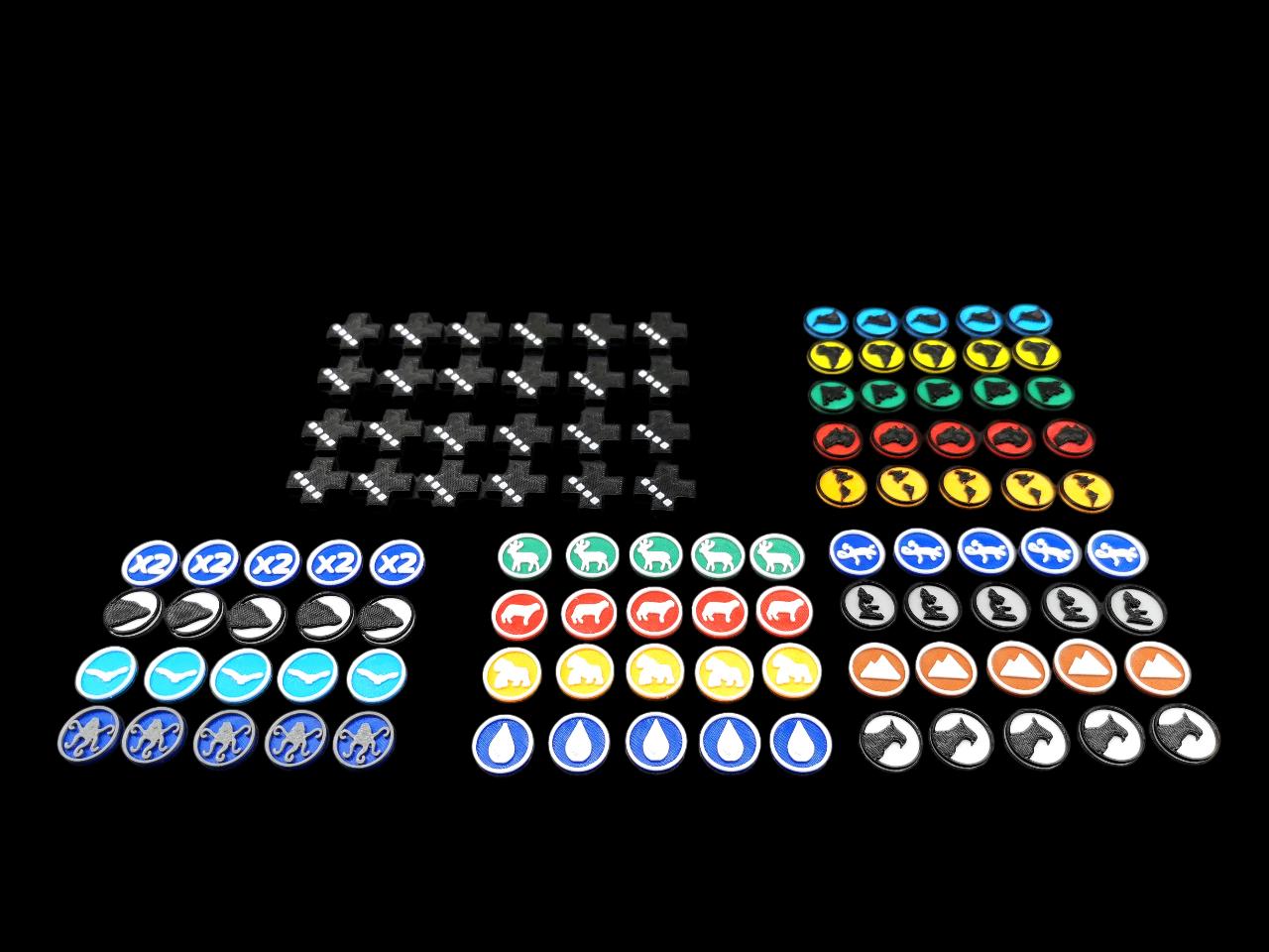 Set of tokens for the game: Ark Nova