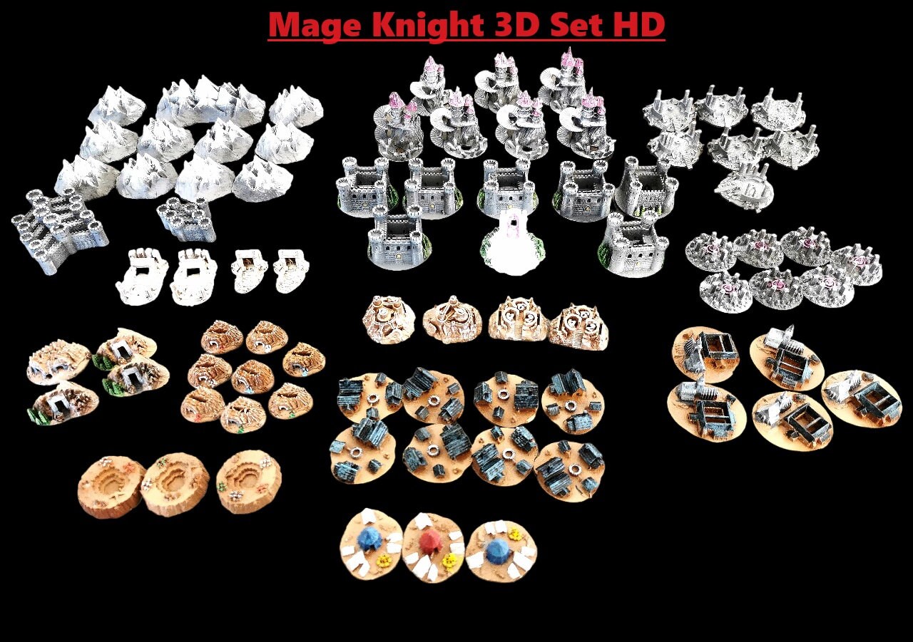Mage Knight 3D Set High Quality - Etsy