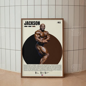 Dexter Jackson Poster, Bodybuilding Poster, Gym Wall Art, Sports Poster, Gym Decor, Sports Bedroom Posters, Motivational Posters