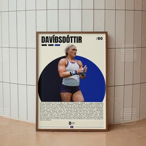 Katrin Davidsdottir Poster, Crossfit Poster, Crossfit Games Posters, Sports Poster, Crossfit Wall Art, Sports Bedroom Posters