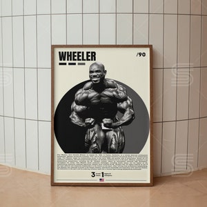Pôster Flex Wheeler, pôster de fisiculturismo, arte de parede de academia, pôster de esportes, decoração de academia, pôsteres de quarto de esportes, pôsteres motivacionais