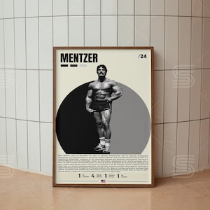 mike Mentzer Poster, Bodypainting Poster, Fitnessstudio Wandkunst, Sport Poster, Gym Decor, Sport Schlafzimmer Poster, Motivationsposter