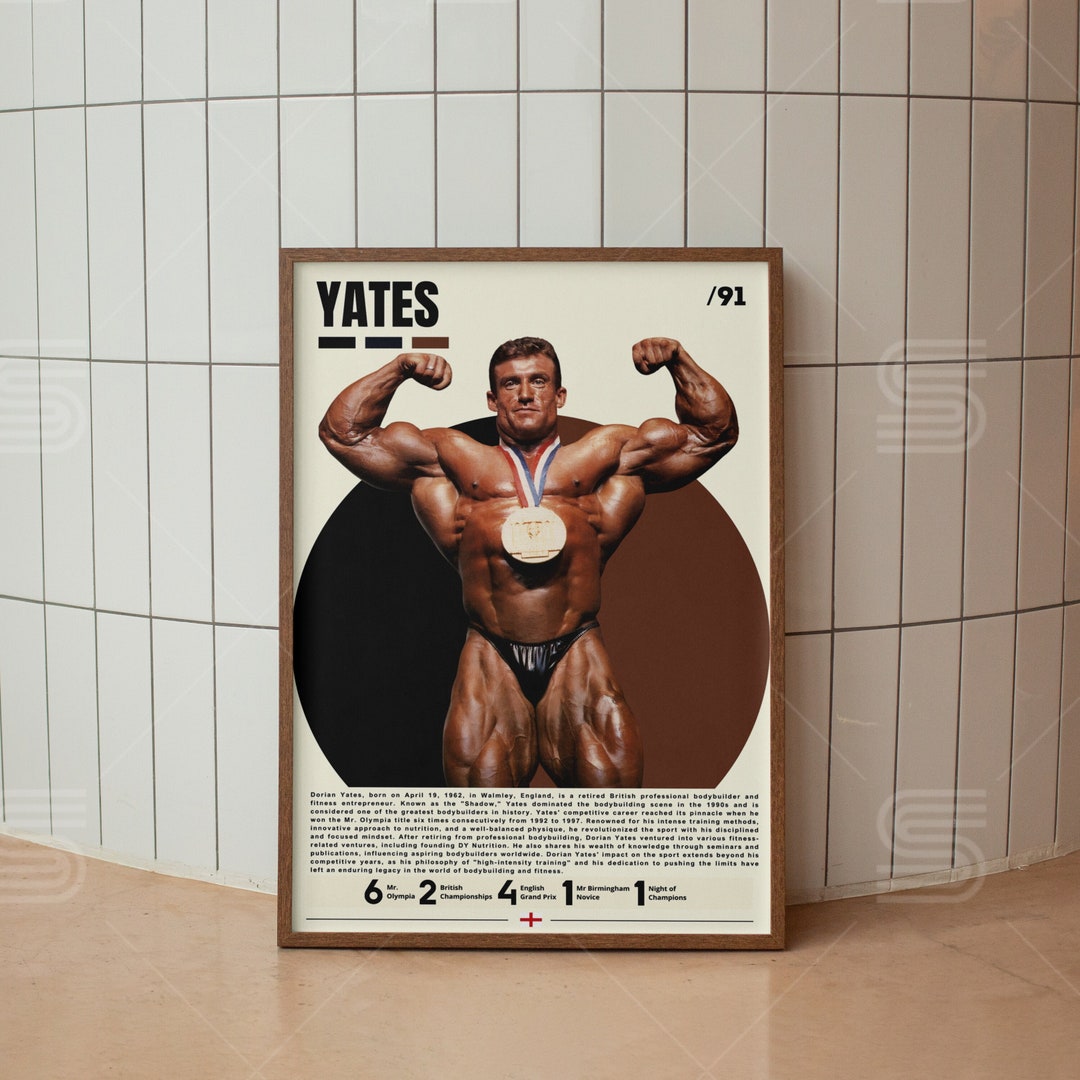 Dorian Yates Poster, Bodybuilding Poster, Gym Wall Art