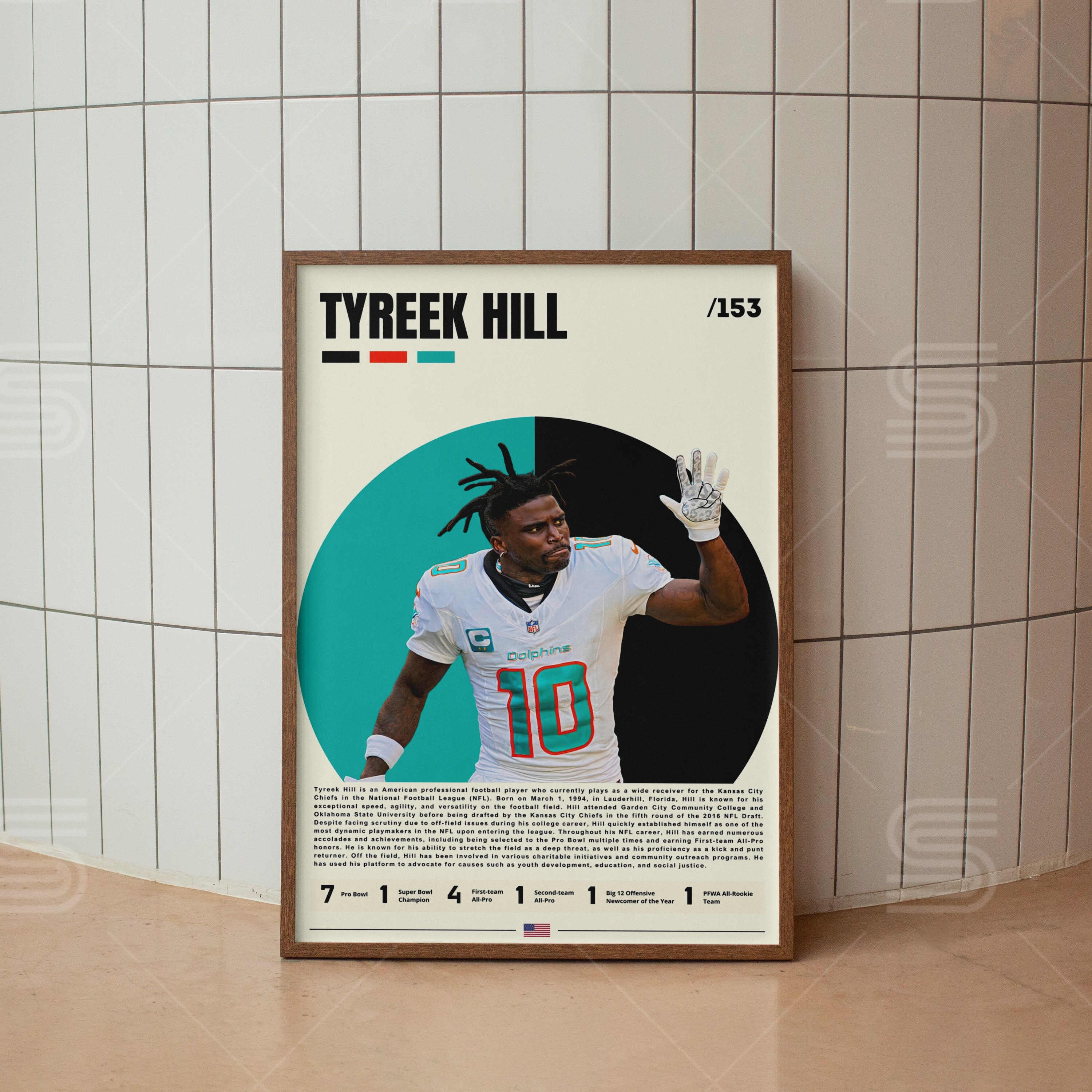 NFL Tyreek Hill オーセンティックユニフォーム 44（image-3 -）
