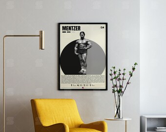 SLYASZX Mike Mentzer Poster 20x30cm - Leinwand Druck Für Wohnzimmer & Büro