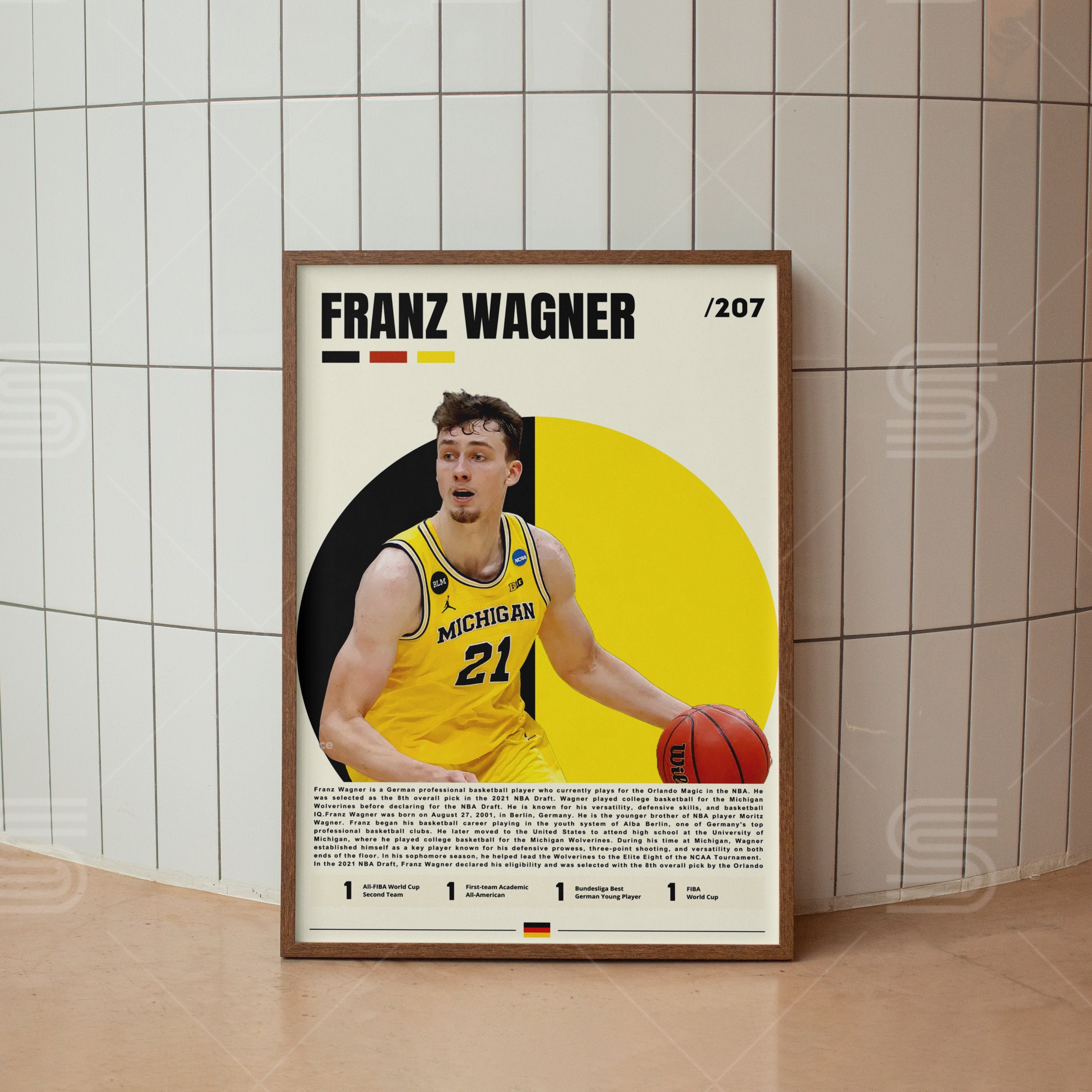 フランツ・ワーグナーのポスター、バスケットボール選手のポスター