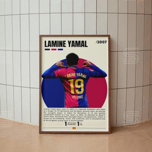 Lamine Yamal Poster, Soccer Player Poster, Spain Soccer Gifts, Lamine Yamal Print, Soccer Wall Art, Sports Bedroom Posters