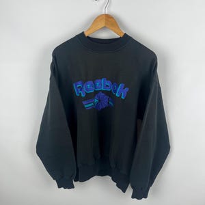 Reebok Vintage Sweatshirt Size Medium Big Logo Baggy Fit 90s