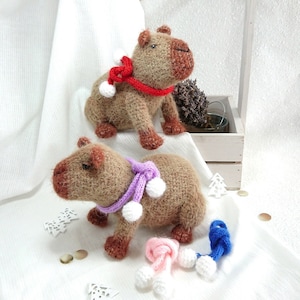 Adorable Crochet Capybara Plush - Handmade Amigurumi Toy, Gift for Capybara Lovers