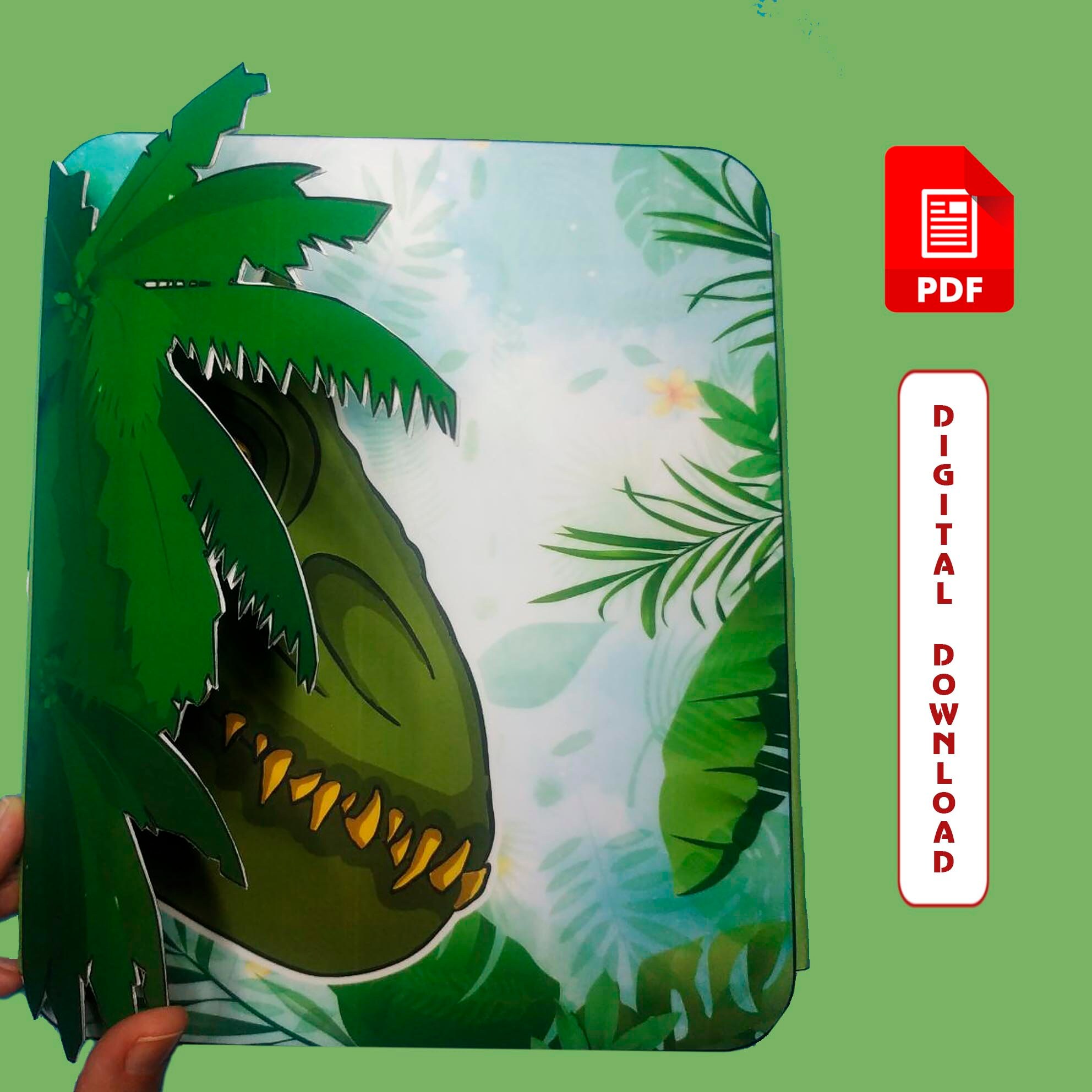 Printable DIY. Paper Dinosaurs. Dinosaurs Game Book. Quiet Book. DIY ...