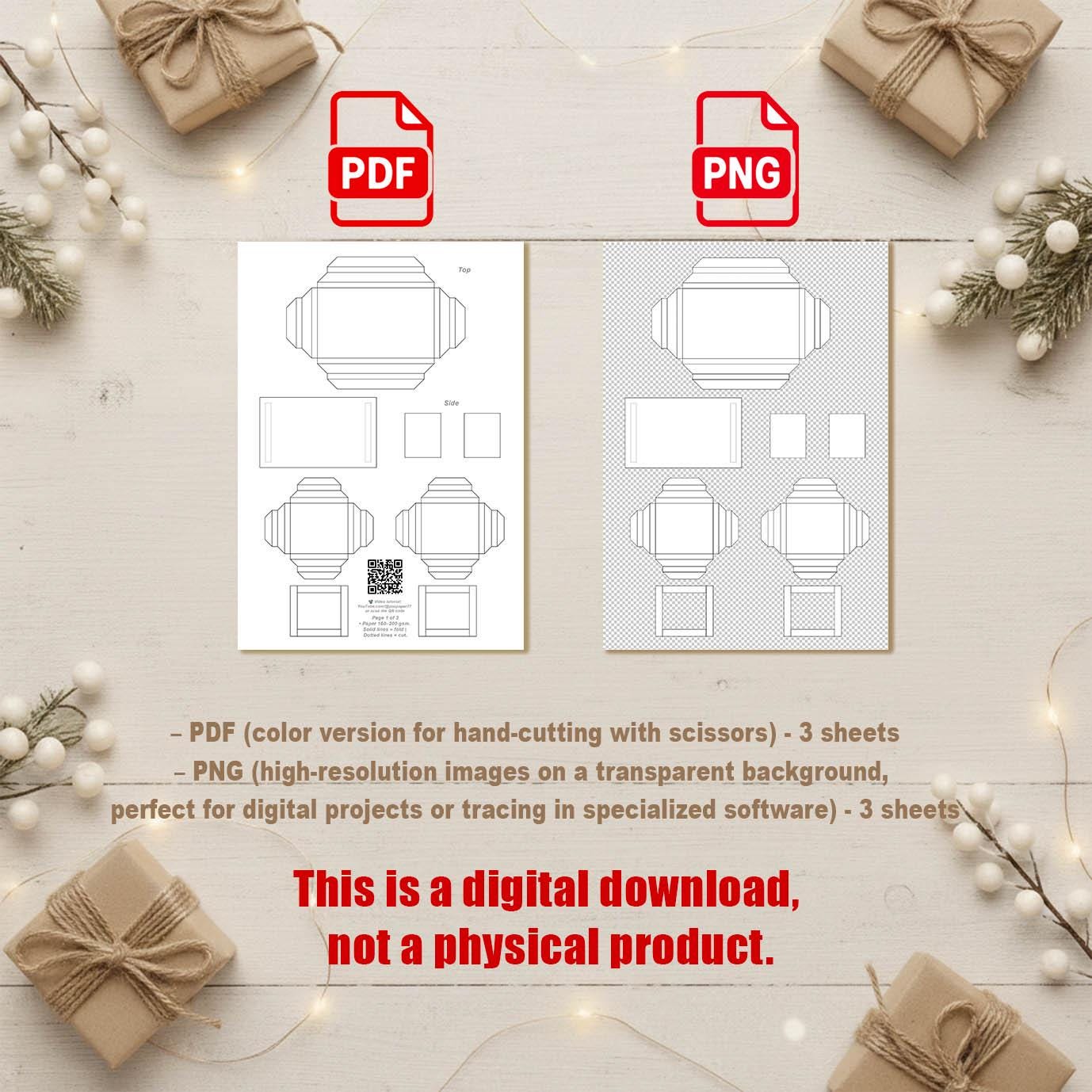 DIY Paper Coffee Table Template Printable 1:12 for Assembly Painting ...