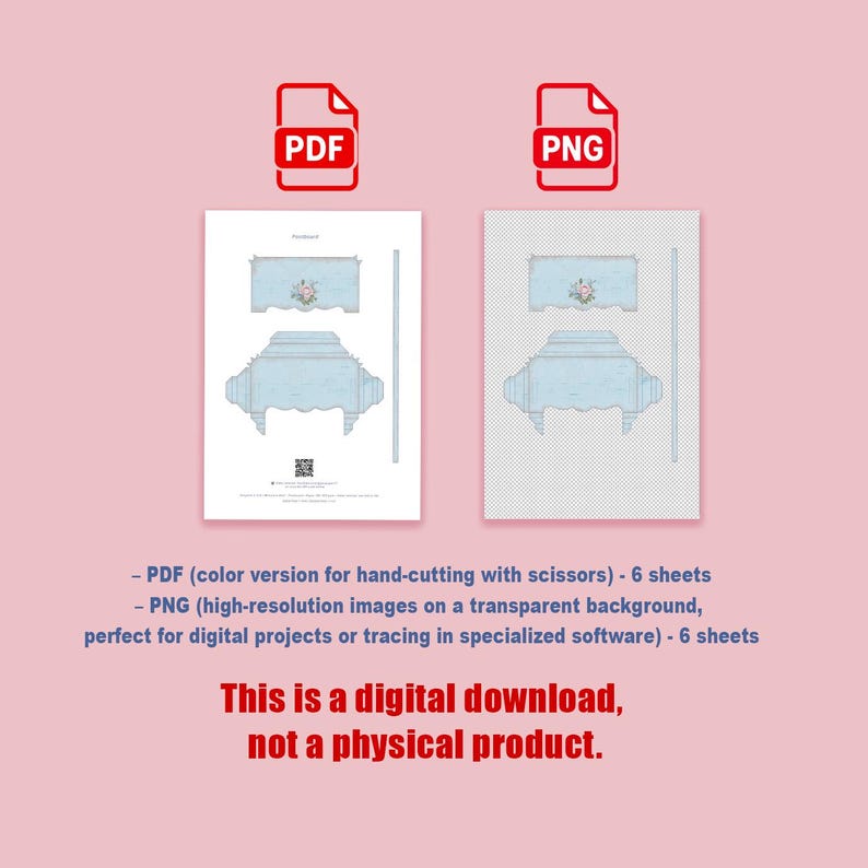 Printable Miniature Bed Template – DIY Paper Furniture for Dollhouses ...