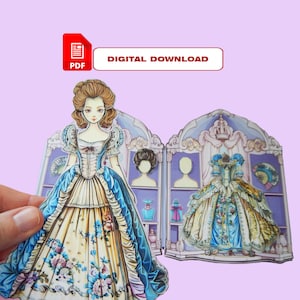 Paper Craft Princess, Wardrobe for Princess, Paper Dress Up