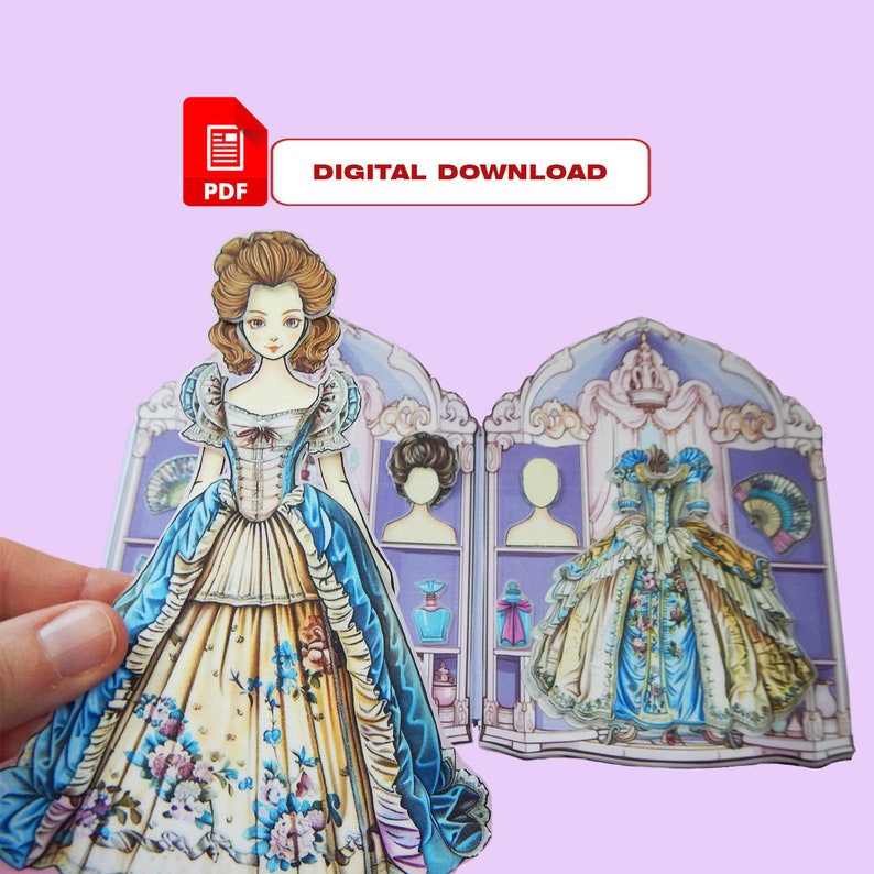 Paper Craft Princess, Wardrobe for Princess, Paper Dress Up