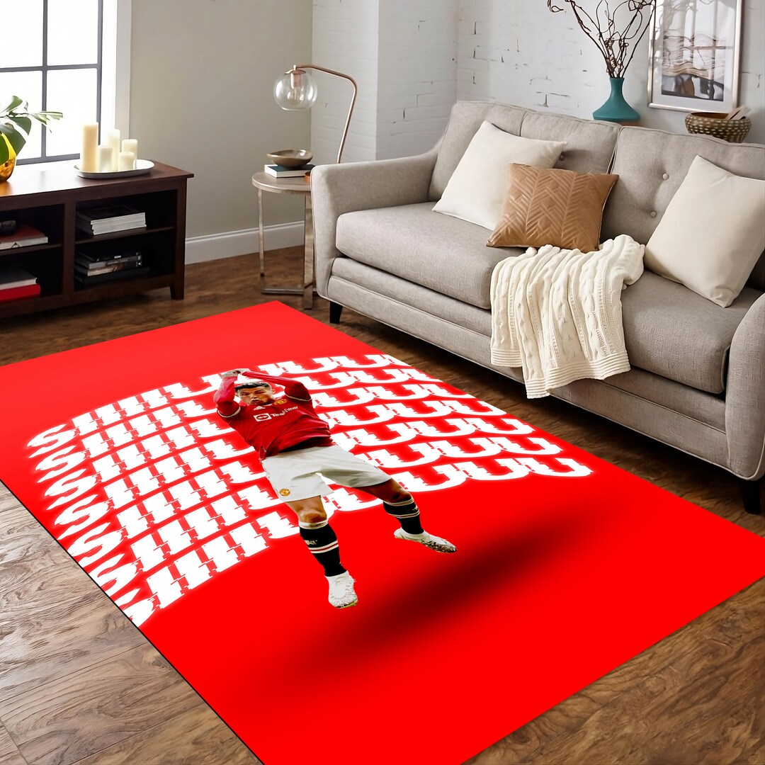 Ronaldo Sııuu Football Rug Football Player Rug World Cup Etsy