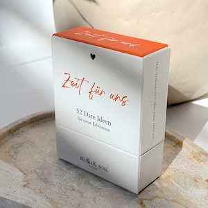 Stella & Soul Zeit für Uns Kartenset mit 52 Date Night Ideen für liebevolle Zweisamkeit für Paare als Geschenk zur Hochzeit, Jahrestag