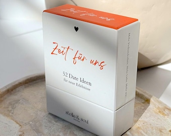Stella & Soul Zeit für Uns Kartenset mit 52 Date Night Ideen für liebevolle Zweisamkeit für Paare als Geschenk zur Hochzeit, Jahrestag