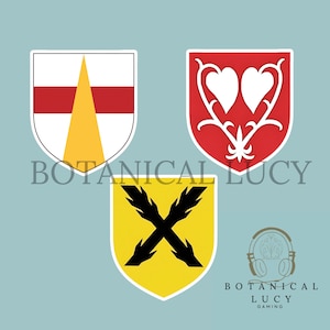 Kingdom Come Deliverance inspired vinyl stickers . Talmberg, Leipa & Skalitz coat of arms KCD decal KCD2 gift