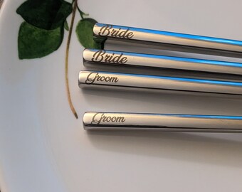 Bride and Groom Chopstick Set