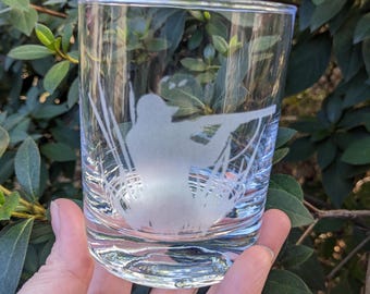 Hunter Laser Engraved Whiskey Glass