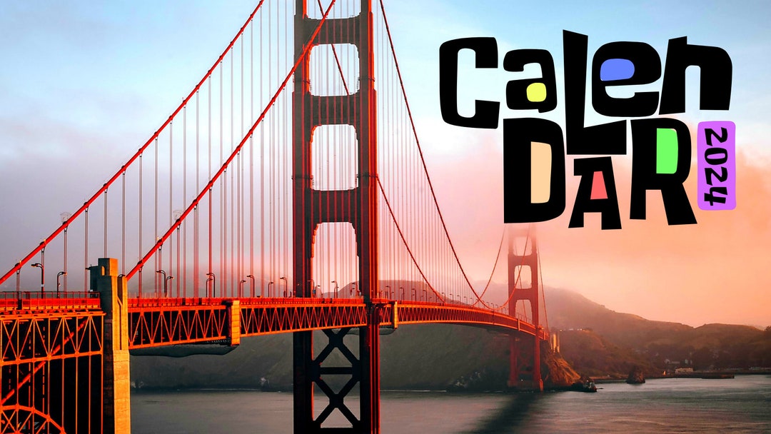A5 Desktop 2024 Bridge Calendar Etsy