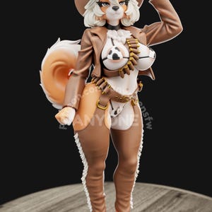 Cowgirl | Female Furry | 3D printed | Garage Kit | by AnyoneNSFW