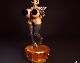 Thicc Bee | Female Furry Bee | 3D printed | Garage Kit | by Mow Maw
