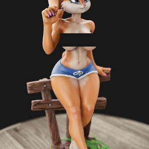 Lola Bunny | Female Furry Bunny | yiff | 3D printed | Garage Kit | by AnyoneNSFW