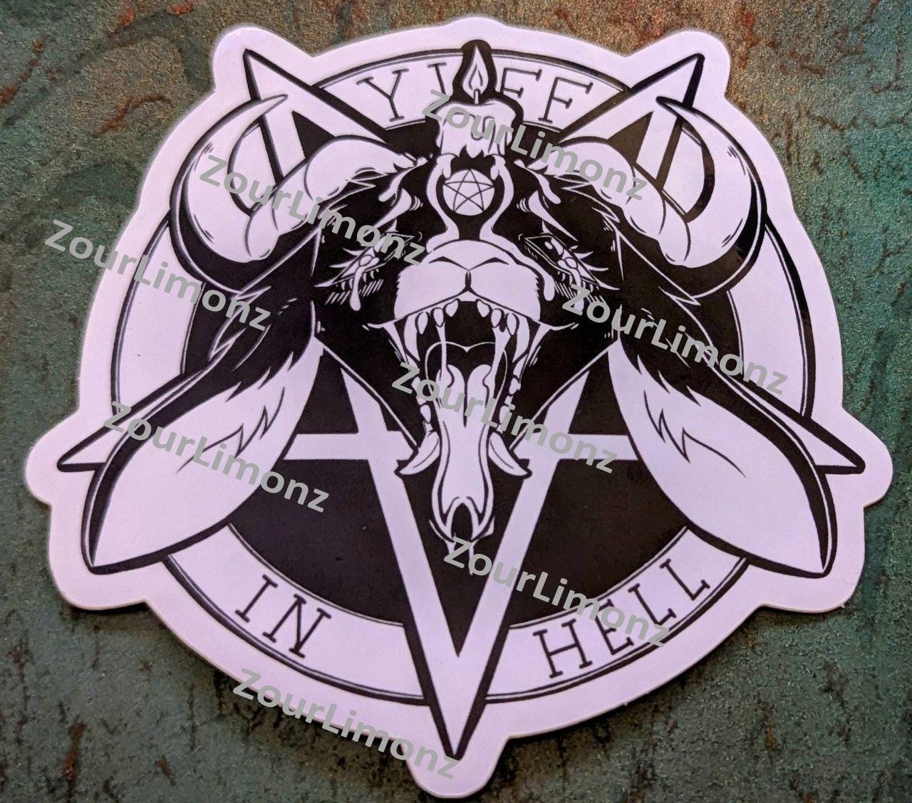 Yiff in Hell | Yiffy | Furry | Stickers | by ZourLimonz