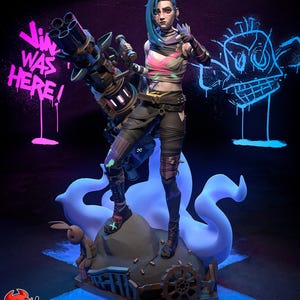 Jinx | Arcane | 3D printed | Garage Kit | by H3ll Creator