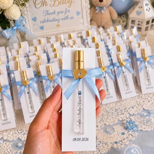 Anpassade parfymflaskpresenter till babyshower, 10 ml parfymflaska (tom), parfymflaskfestpresenter, babyshowerfestpresenter