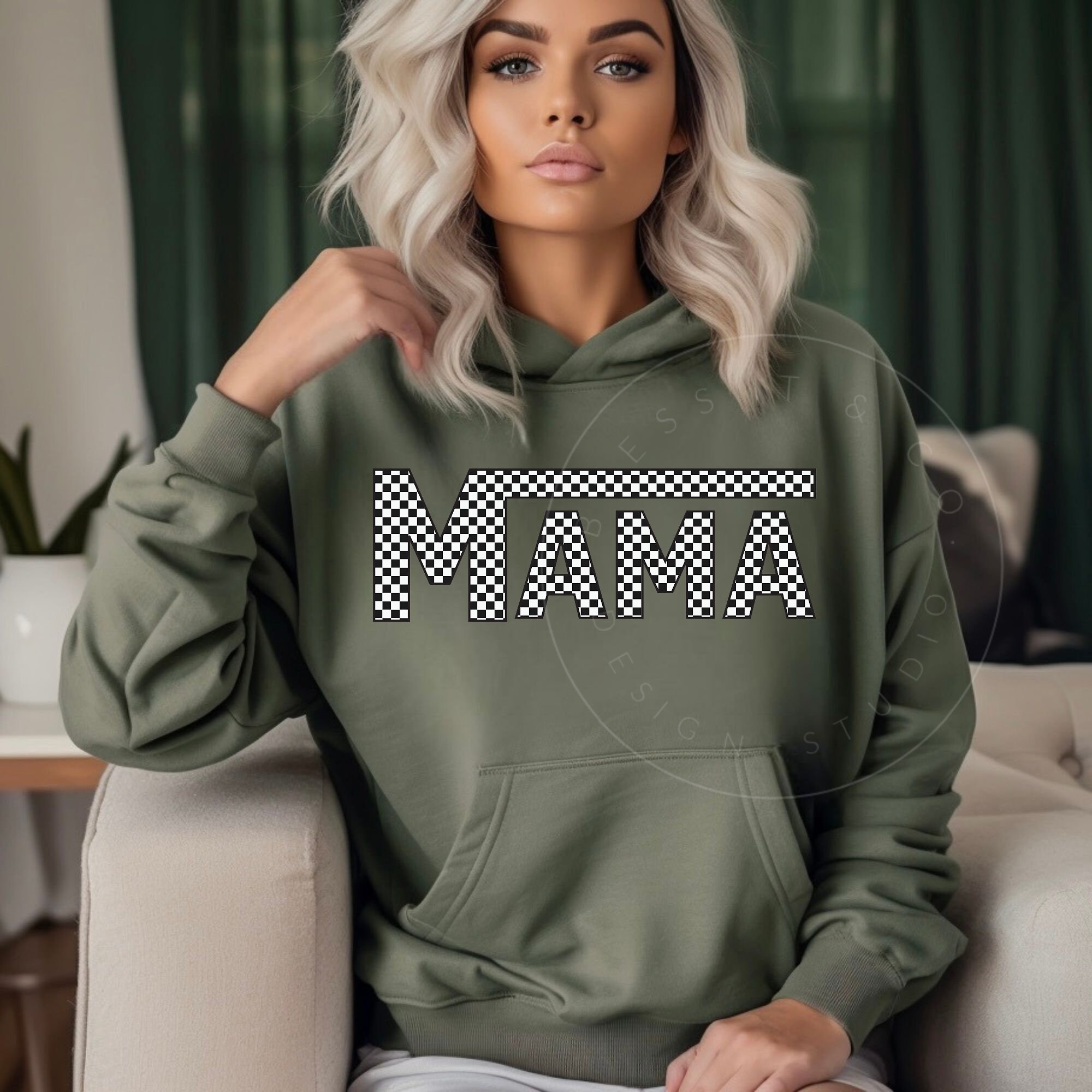 Checkerboard sleeve hoodie discount