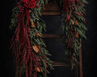 Crimson Magnolia Garland- 6ft to 24ft
