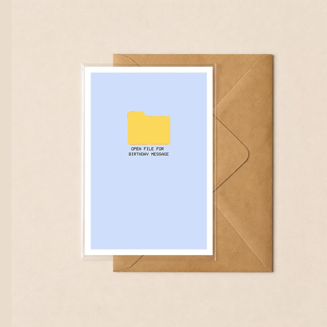 Computer Geek Birthday Card | Funny PC Tech Card for IT Nerds - Etsy
