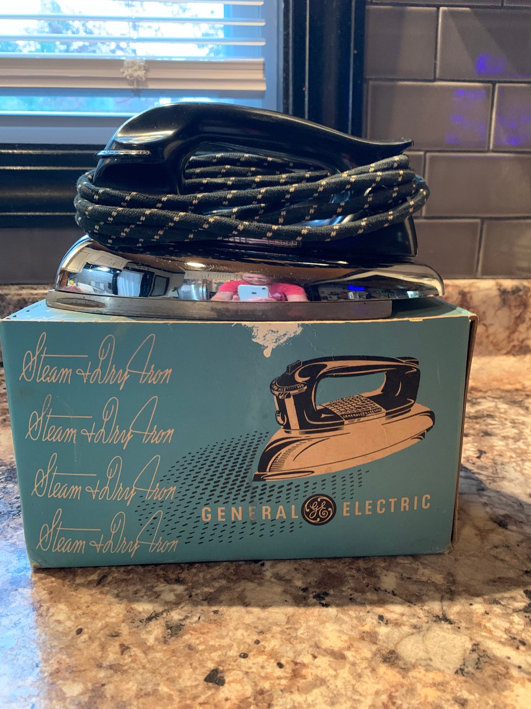 General Electric Steam and Dry Iron With Box Etsy