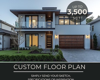 Modern House Plans, Custom Floor Plans, Modern House Design, Floor Plan Modern, Floor Plan Ideas, Custom Floorplans, Custom Floorplan Design