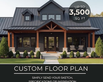 Modern House Plans, Custom Floor Plan, Modern House Design, Floor Plan Ideas, Modern Farmhouse Floor Plan, Barndominium Floor Plan