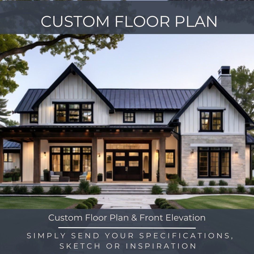 Custom Farmhouse Floor Plans, House Floor Plans, Floor Plan, Custom